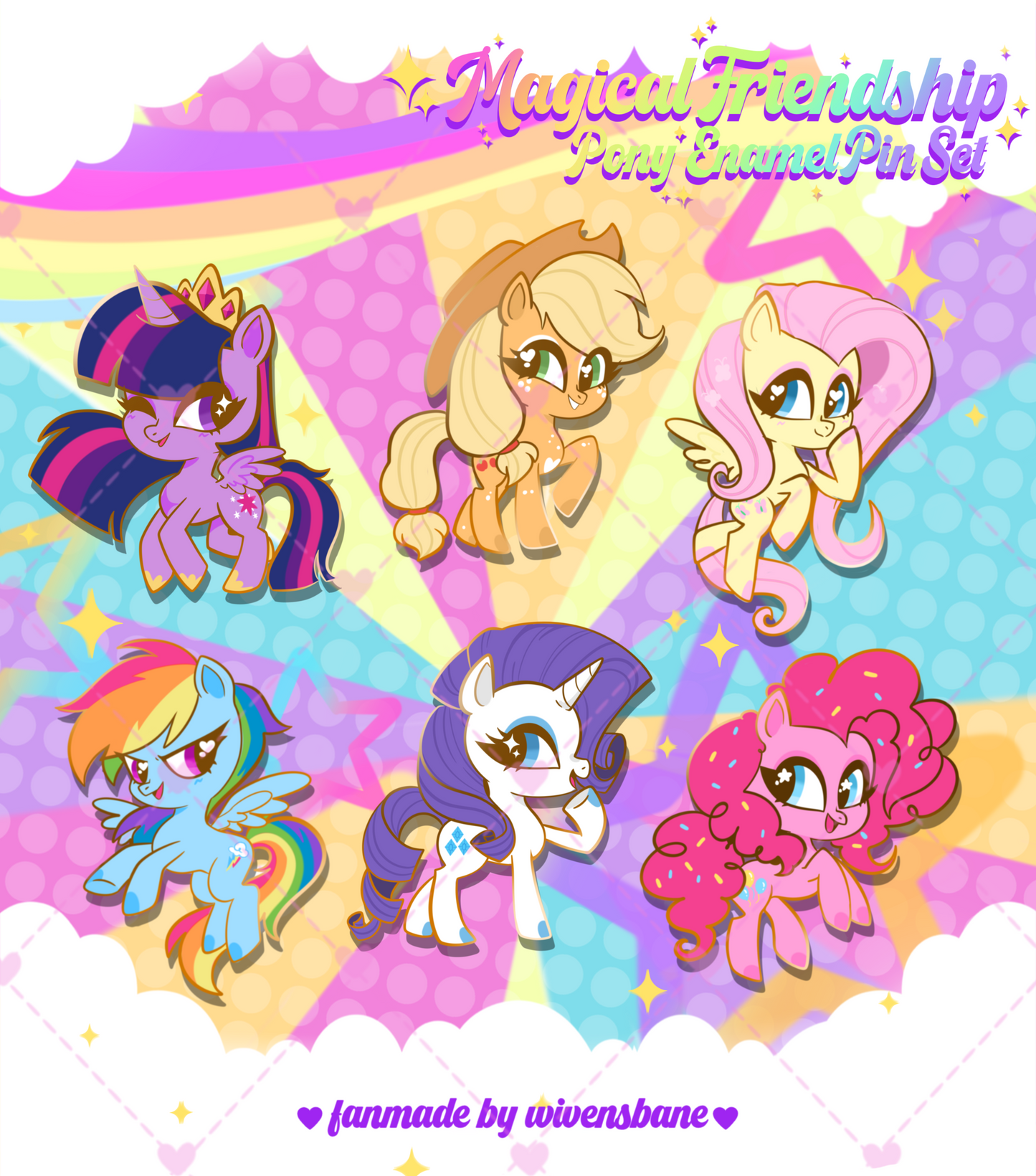 PREORDER - Magical Friendship Enamel Pin Set