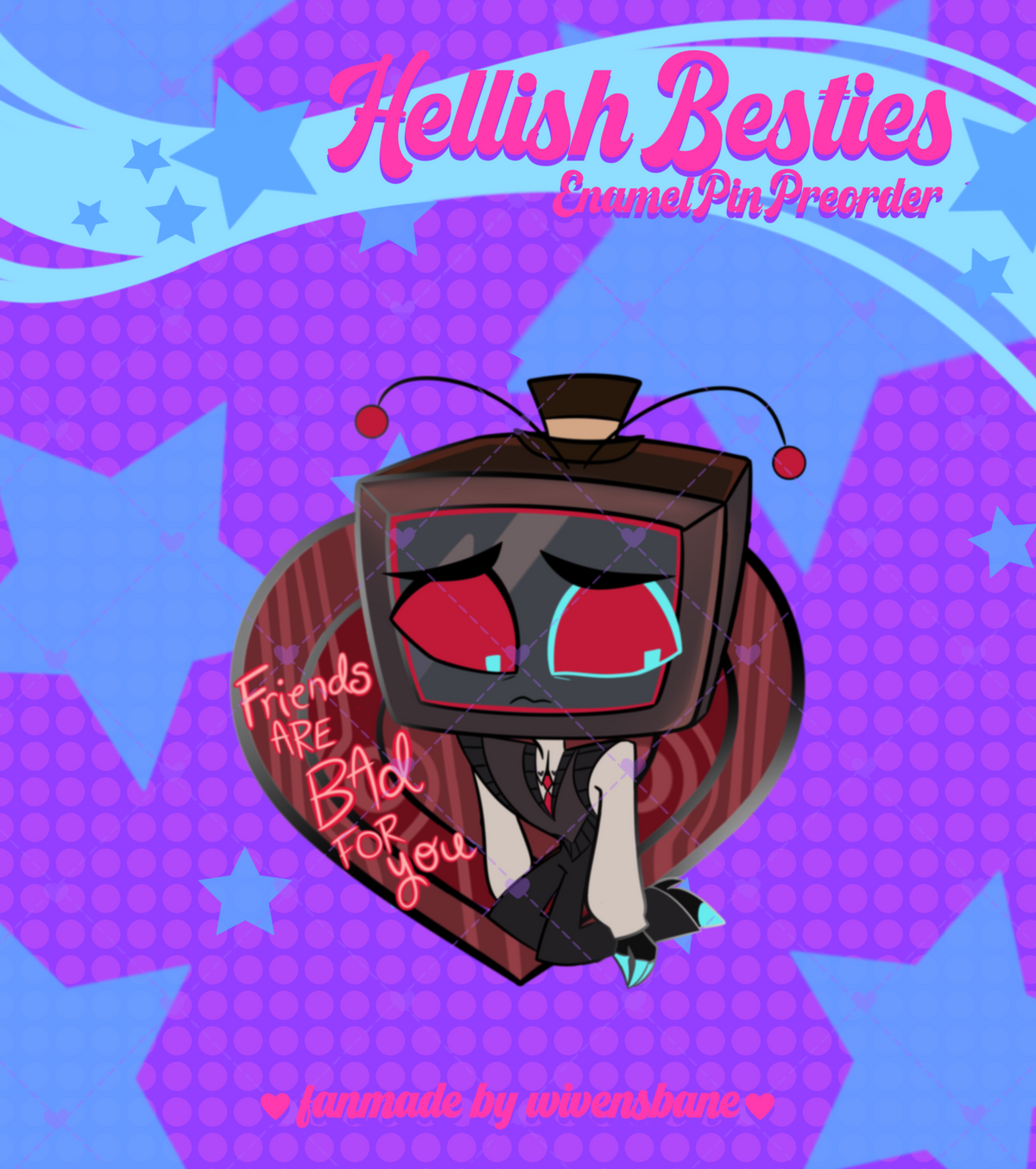 PREORDER - Hell’s Best Friends Enamel Pin Set