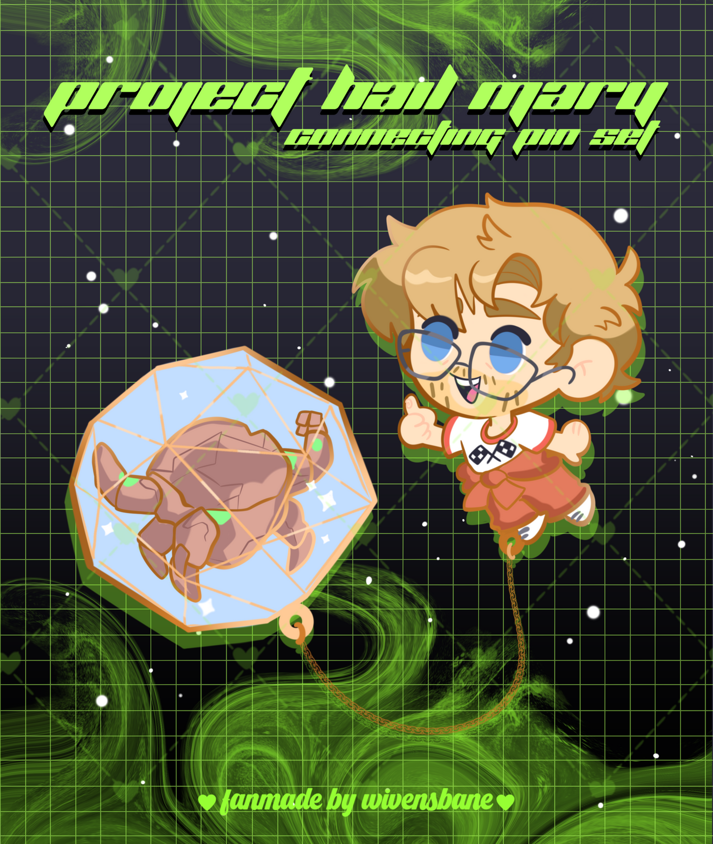 PREORDER - PHM Grace & Rocky Connecting Enamel Pins